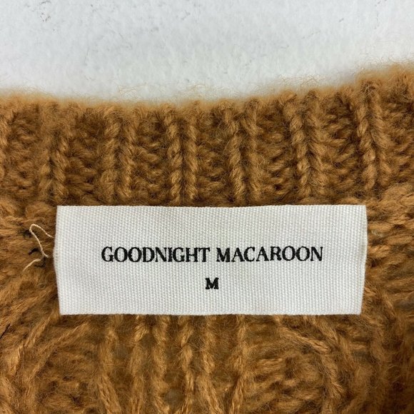 🍂 🍁 Autumn Love 🍂🍁Goodnight Macaroon Tan Cable Knit Sweater - Picture 3 of 7